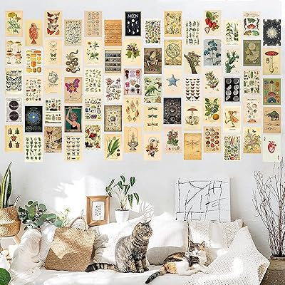 Ensemble de photos de collage mural vintage 70 affiches esthétiques pour chambre