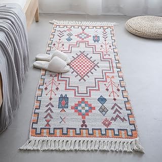 Tapis de sol décoratif à pompons en coton et lin pour salon et chambre à coucher avec motif lion, taille 50 x 160 cm. Des économies substantielles vous attendent sur Diaytar