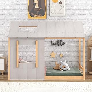 Lit maison jumeau pour enfants de lch lit double au sol montessori