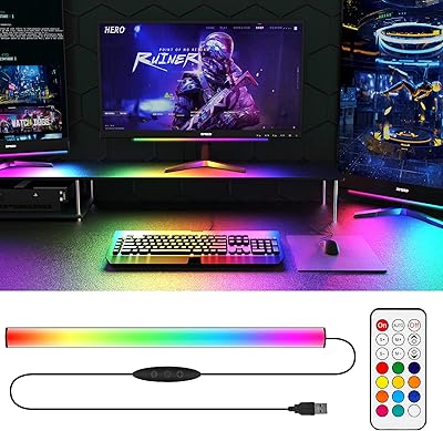 Panneau d'éclairage sous le moniteur, lumière de jeu ambiante rgbic dreamcolor, rétroéclairage ambiant