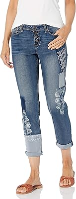 Jean confortable best friend pour femme black daisy