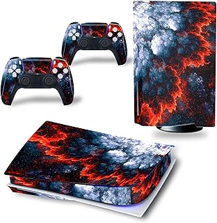 Autocollant de disque playstation 5, couverture d'autocollant adhésif en vinyle intégral pour console