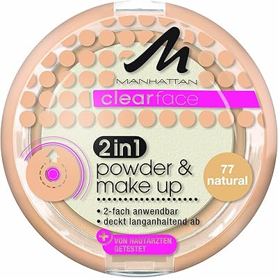 Poudre et maquillage 2-en-1 manhattan clear face 77 11 g