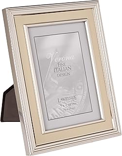 Lawrence frames cadre photo en métal plaqué argent 5" x 7", intérieur plaqué