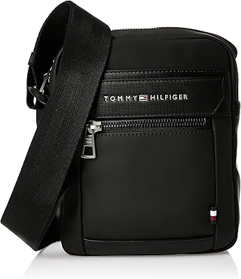 Petit sac messager décontracté tommy hilfiger pour hommes, noir, taille unique
