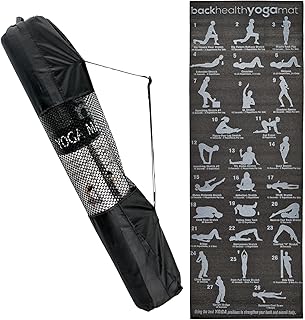 Tapis de yoga en mousse épaisse et douce asap avec instructions imprimées