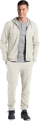 Sweat à capuche zippé en coton pour homme