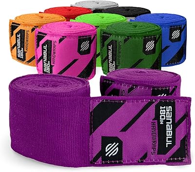 Bandes élastiques sanabol 180 pouces pour arts martiaux mixtes et boxe (violet)