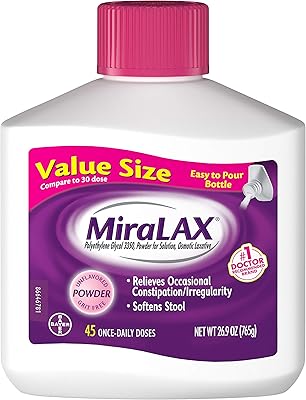 Solution apaisante en poudre miralax sans saveur 792 ml paquet de 3