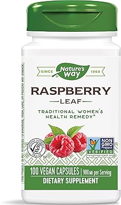 Nature's way - feuille de framboisier rouge, 450 mg, 100 gélules