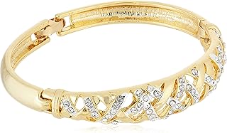 Bracelet diamant américain plaqué or 24 carats d'estelle pour femme