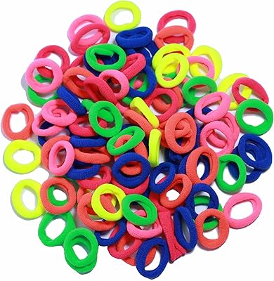 100 pièces d'élastiques à cheveux pour bébés filles, sans pli, élastiques pour queue