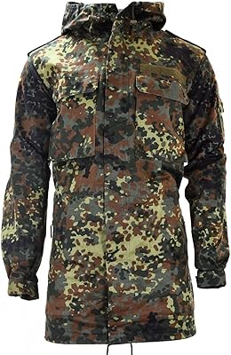 Veste originale de l'armée allemande - veste de combat avec capuche au design