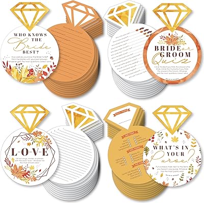 Big dot of happiness fall foliage bride 4 jeux de fête