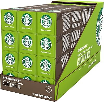 Capsules de café starbucks single origin guatemala par nespresso 10 capsules