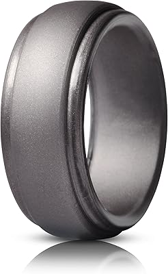 Bague de mariage en silicone saco band pour homme - 9,4 mm