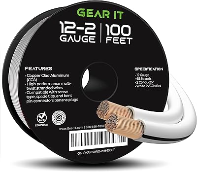 Fil de haut-parleur noir gerit wire pro series, fil de câble de haut-parleur