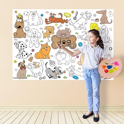 Livres de coloriage pour chiens bricolage dessin artistique remplissage de motifs pour garçons