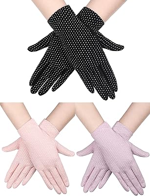 3 paires de gants de protection solaire pour femmes, gants de protection uv