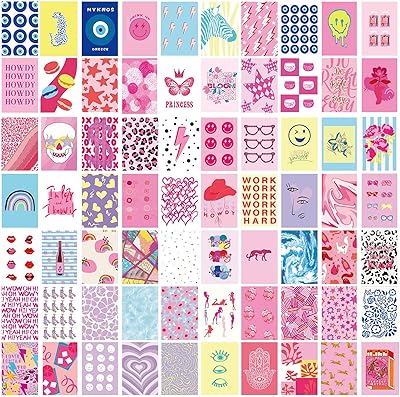 Décor de chambre esthétique, décor de chambre preppy, décoration murale rose, kit de collage mural pastel danois de 70 pièces, affiches murales mignonnes, décorations cool y2k pour appartement/dortoir d'université/chambre à coucher d'adolescentes, impressions photo. Diaytar Sénégal : Innovation digitale et prix attractifs