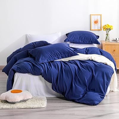 Parure de lit double 2 pièces en microfibre nt by, housse de couette
