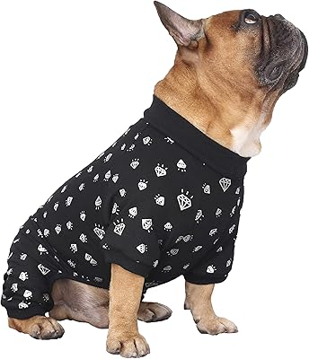 Ichoue rich dog series vêtements pour animaux de compagnie pyjama combinaison pjs chemise