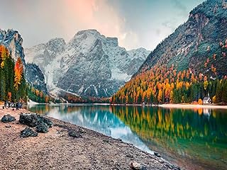 Puzzle en bois 4000 pièces/rivière de montagne/jeu de défi pour la décoration murale