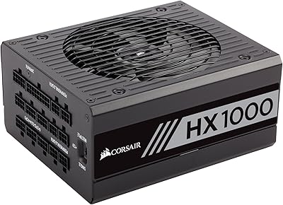 Corsair hx series, hx1000, 1000 w, alimentation entièrement modulaire, certifié 80+ platinum, cp-9020139-na