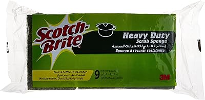 Éponge à vaisselle 3m scotch-brite pour un nettoyage difficile, 9 pièces