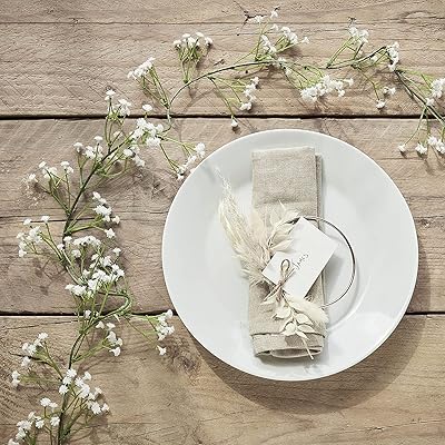 Couronne de gypsophile blanche
