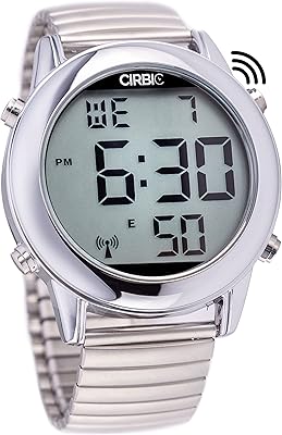 Grande montre numérique transparente serpic avec voix anglaise pour les aveugles, les malvoyants et les personnes âgées. (argent), argent. Toutes les catégories, tous les prix sur Diaytar