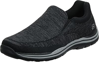 Skechers chaussures plates à enfiler de la collection gomel attendue pour hommes, taille