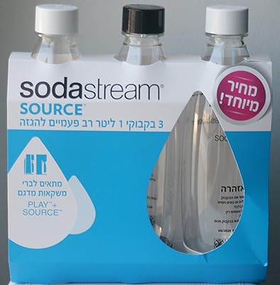 Bouteilles de carbonatation sodastream de 1 litre adaptées aux machines source genesis