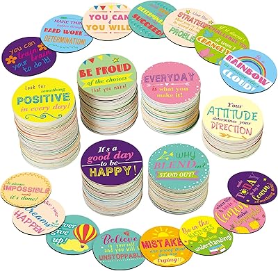 150 feuilles d'affirmations positives avec 75 cartes d'affirmations de motivation inspirantes et d'expressions de gentillesse, prix éducatifs imprimés recto-verso pour les enfants en classe, 2,99". Diaytar Sénégal : Achetez plus, dépensez moins