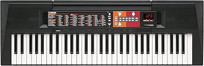 Clavier électronique yamaha psr-f51 - kit portable pour débutant avec 61 touches pleine