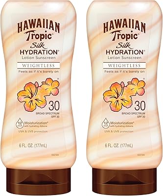 Crème solaire à large spectre spf 30 hawaiian tropic, lotion de protection solaire