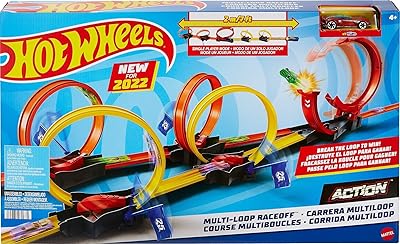 Jeu de course multi-anneaux hot wheels hdr83, avec une voiture, cadeau