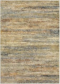 Tapis oriental weavers atlas, 6 pi x 9 pi, or/vert