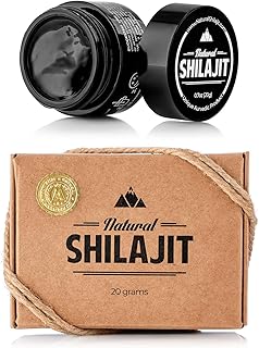 Résine shilajit naturelle (20 grammes) 2-3 mois d'approvisionnement 100 % phytonutriments pour l'énergie