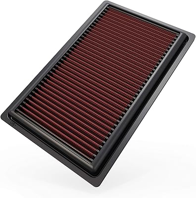 Filtre à air moteur k&n : filtre de remplacement lavable haute