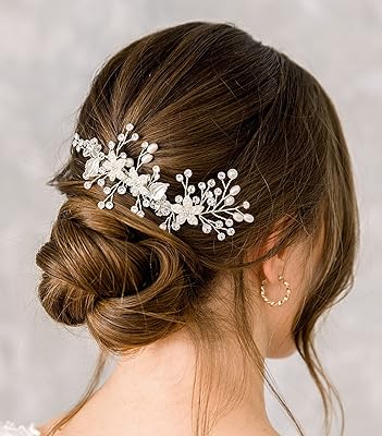 Peigne à cheveux en cristal opale, peigne à cheveux de mariée, peigne à