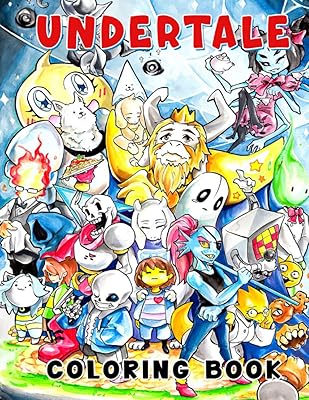 Livre de coloriage ụndertale : scènes et personnages emblématiques avec de superbes illustrations