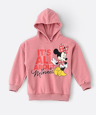 Sweat à capuche minnie mouse pour grandes filles - rose, 11-12 ans