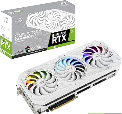 Carte graphique asus rog strix nvidia geforce rtx 3070 white oc edition