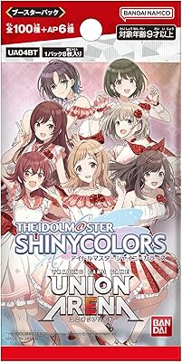 Bandai ua04bt union arena booster pack, couleurs brillantes idolmaster (boîte), paquet de 20