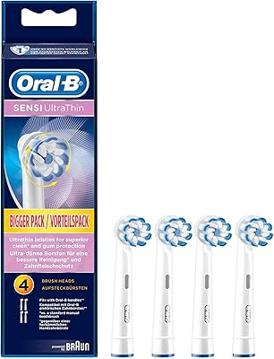 Têtes de brosse à dents ultra fines oral b sensi, paquet de 4