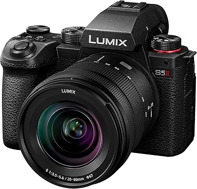 Appareil photo sans miroir plein format panasonic lumix dc-s5 ii avec objectif 20-60