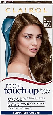 Teinture capillaire permanente clairol root touch-up, 5 châtain moyen