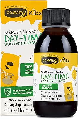 Sirop apaisant de jour pour enfants comvita umf 10+ saveur d'orange