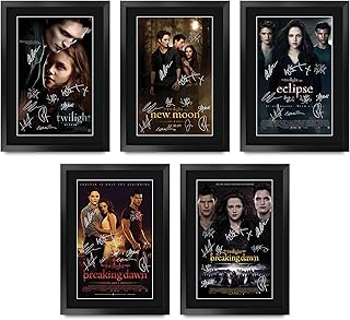 Hwc trading twilight collection affiche autographe imprimée par kristen stewart, cadeau robert pattinson